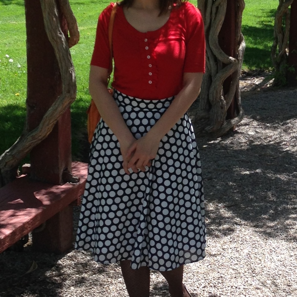 Polka dot skirt